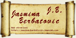 Jasmina Berbatović vizit kartica